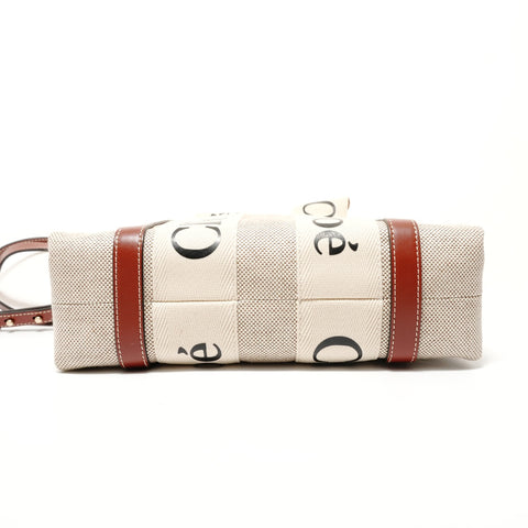 Chloe Woody Small 2WAY Shoulder Bag beige WS28672