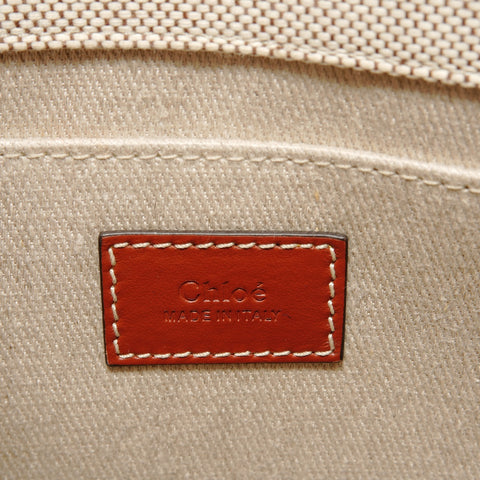 Chloe Woody Small 2WAY Shoulder Bag beige WS28672