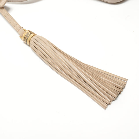 YVES SAINT LAURENT YSL Lou Tassel Camera Bag Shoulder Bag beige WS28674