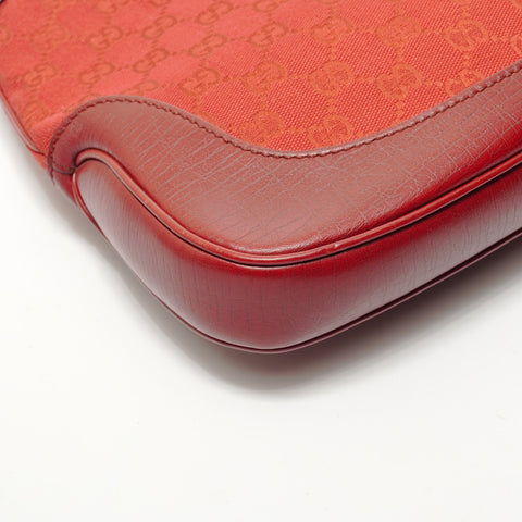 GUCCI GG canvas jackie one belt Shoulder Bag Red WS28675