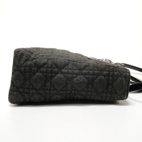Christian Dior Lady Dior denim 2-way Handbag black WS28677