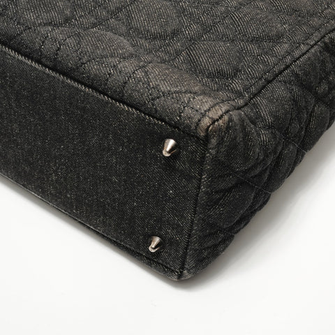 Christian Dior Lady Dior denim 2-way Handbag black WS28677