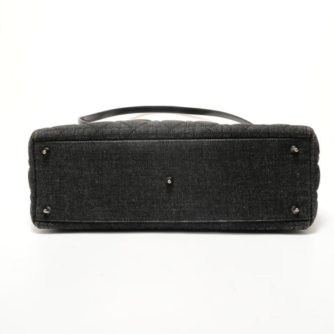 Christian Dior Lady Dior denim 2-way Handbag black WS28677