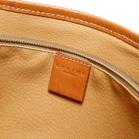 CELINE Macadam PVC Shoulder Bag Brown WS28683