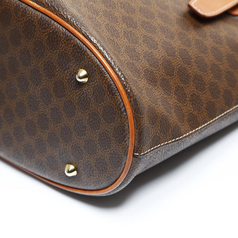 CELINE Macadam PVC Shoulder Bag Brown WS28683