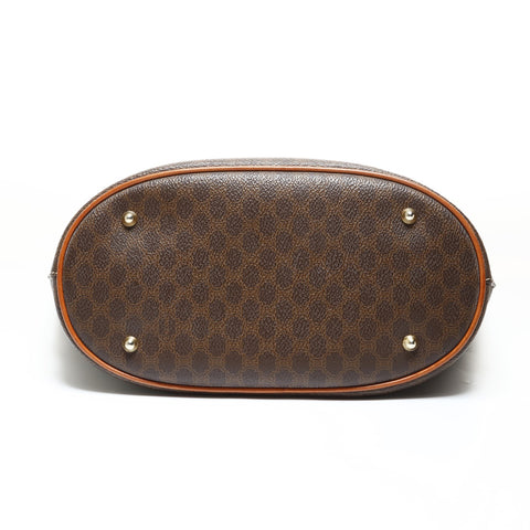 CELINE Macadam PVC Shoulder Bag Brown WS28683