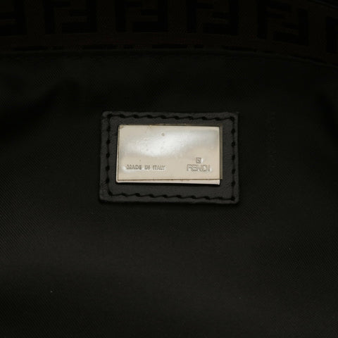 FENDI Zucchino Canvas Handbag Brown WS28687