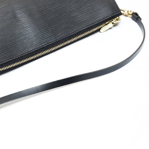 LOUIS VUITTON 2001 Pochette Accessoires Epi Handbag black WS28688
