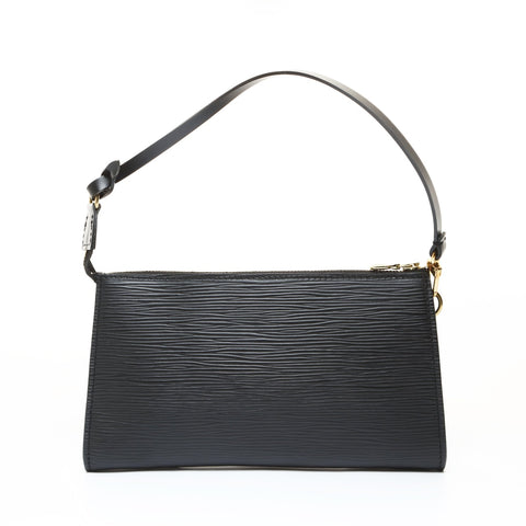 LOUIS VUITTON 2001 Pochette Accessoires Epi Handbag black WS28688