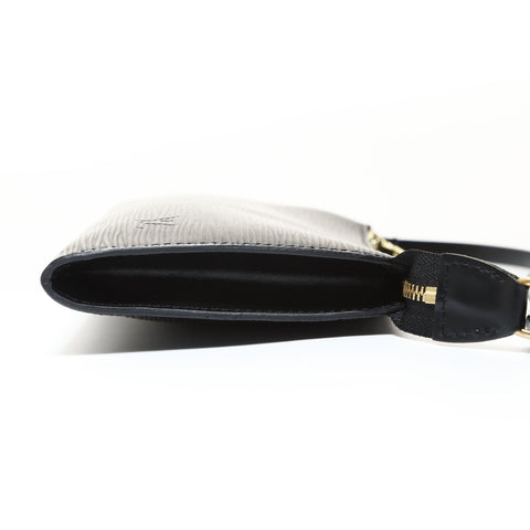 LOUIS VUITTON 2001 Pochette Accessoires Epi Handbag black WS28688