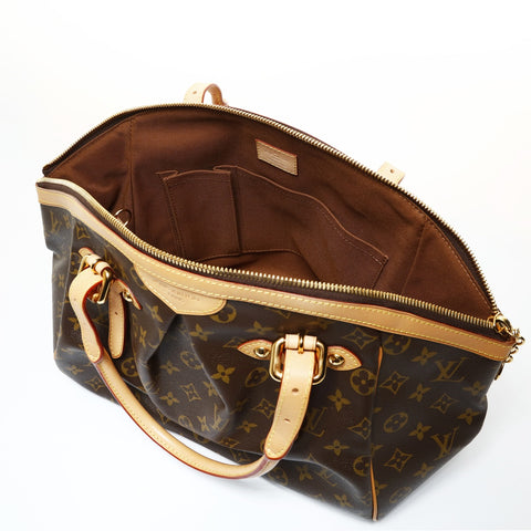 LOUIS VUITTON Monogram Tivoli GM, manufactured in 2012. Tote Bag Brown WS28690