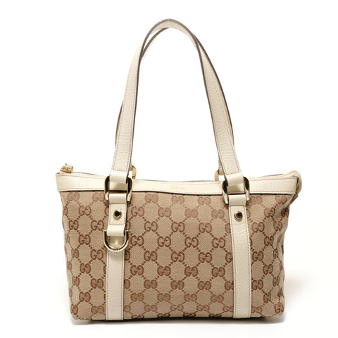 GUCCI GG canvas Handbag beige WS28692
