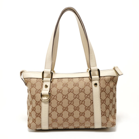 GUCCI GG canvas Handbag beige WS28692