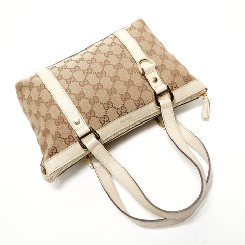 GUCCI GG canvas Handbag beige WS28692