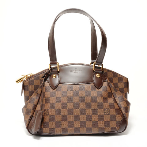 LOUIS VUITTON 2010 Verona PM Damier Handbag Brown WS28693