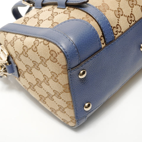 GUCCI GG canvas 2WAY Handbag beige WS28696