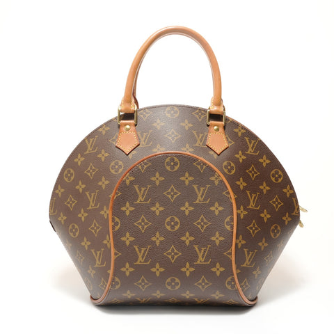 LOUIS VUITTON Monogram Ellipse MM 2001 Handbag Brown WS28697