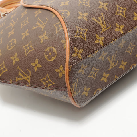 LOUIS VUITTON Monogram Ellipse MM 2001 Handbag Brown WS28697