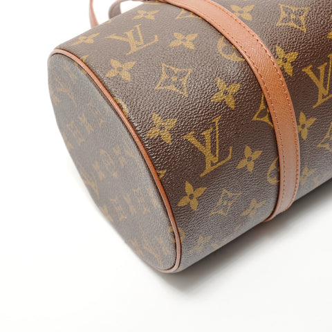 LOUIS VUITTON Monogram Papillon 30, manufactured in 1997. Shoulder Bag Brown WS28700