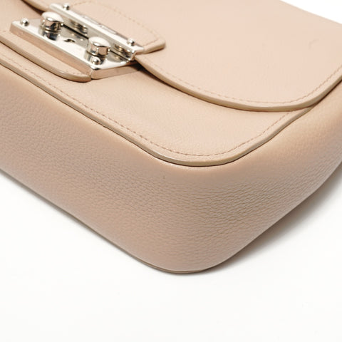Miu Miu Vitello Phoenix Pushlock Shoulder Bag beige WS28704