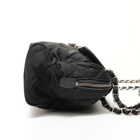PRADA Nylon quilting Shoulder Bag black WS28711