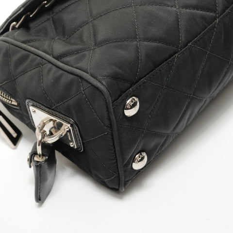PRADA Nylon quilting Shoulder Bag black WS28711
