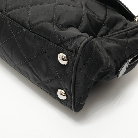 PRADA Nylon quilting Shoulder Bag black WS28711