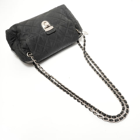 PRADA Nylon quilting Shoulder Bag black WS28711