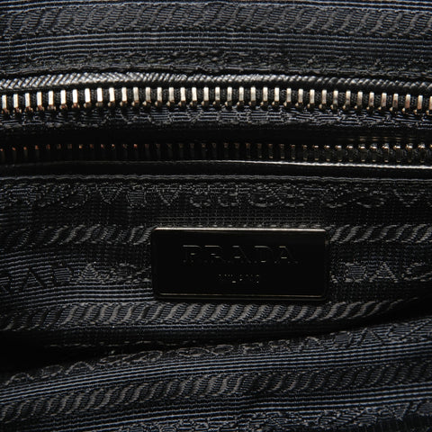 PRADA Nylon quilting Shoulder Bag black WS28711