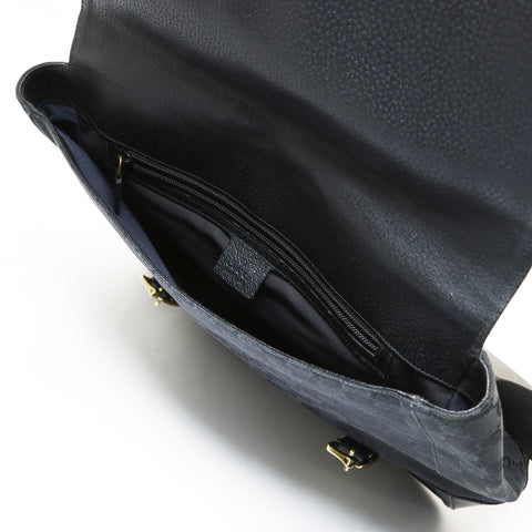 GUCCI GG Canvas Metal Gold Shoulder Bag black WS28714