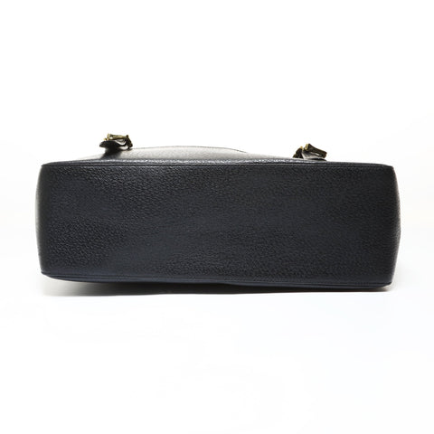 GUCCI GG Canvas Metal Gold Shoulder Bag black WS28714