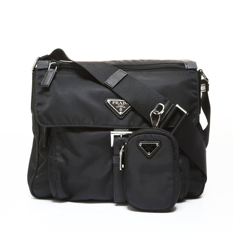 PRADA Re-Nylon nylon pouch included Shoulder Bag black WS28715