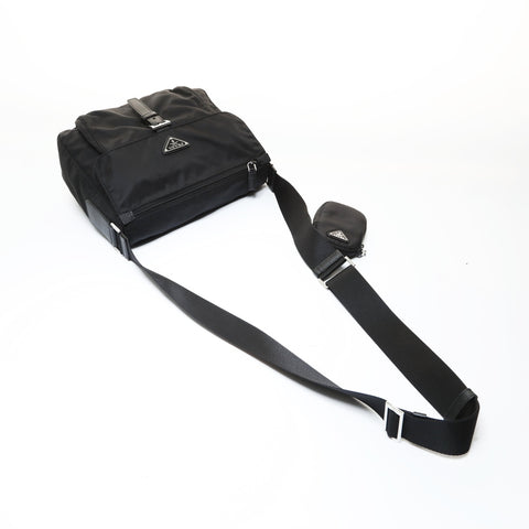 PRADA Re-Nylon nylon pouch included Shoulder Bag black WS28715