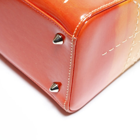Christian Dior Lady Dior Cannage Gradient 2WAY Shoulder Bag Orange WS28718