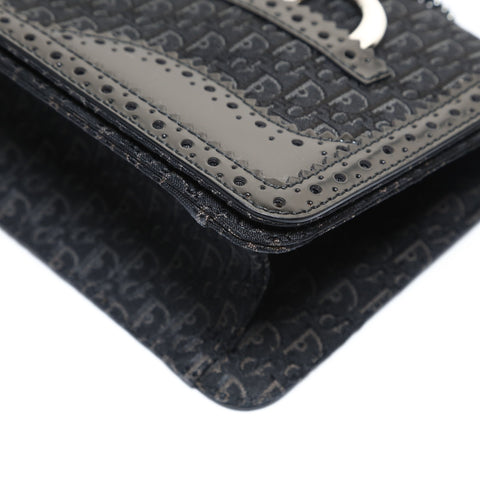 Christian Dior Trotter Canvas with Charm Shoulder Bag black WS28719