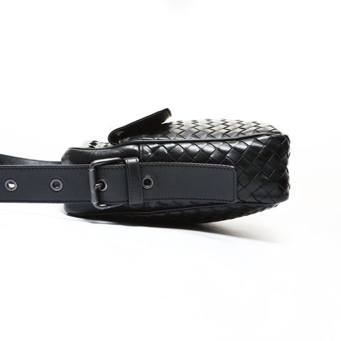 BOTTEGAVENETA INTRECCIATO leather Shoulder Bag black WS28720