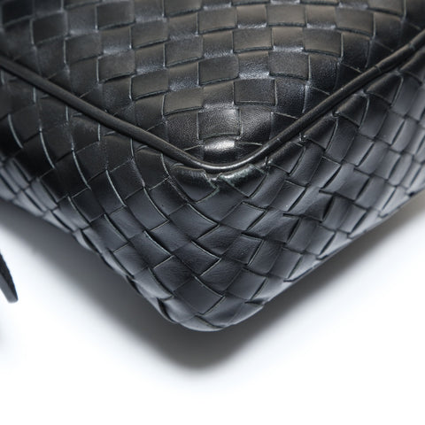 BOTTEGAVENETA INTRECCIATO leather Shoulder Bag black WS28720