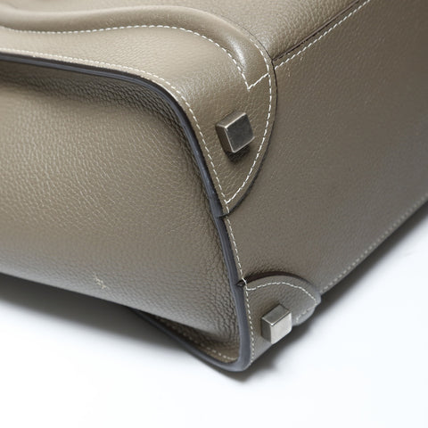 CELINE Luggage Micro Shopper Greige Handbag gray WS28722
