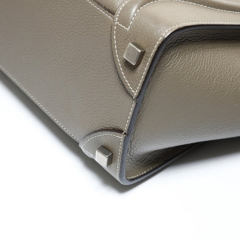 CELINE Luggage Micro Shopper Greige Handbag gray WS28722