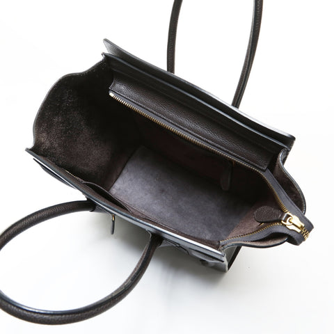 CELINE Luggage micro shopper Handbag gray WS28723