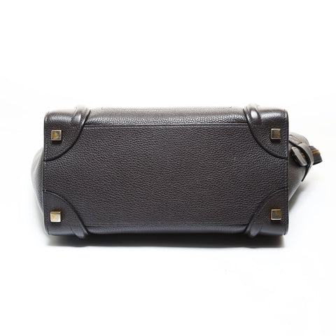 CELINE Luggage micro shopper Handbag gray WS28723