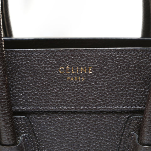 CELINE Luggage micro shopper Handbag gray WS28723