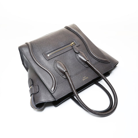 CELINE Luggage micro shopper Handbag gray WS28723