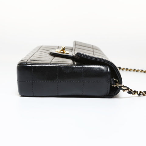 CHANEL Table #8: Chocolate Bar East West Shoulder Bag black WS28730