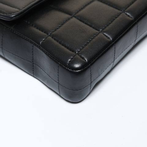 CHANEL Table #8: Chocolate Bar East West Shoulder Bag black WS28730