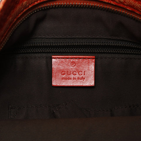GUCCI Diamante PVC Shoulder Bag Orange WS28731