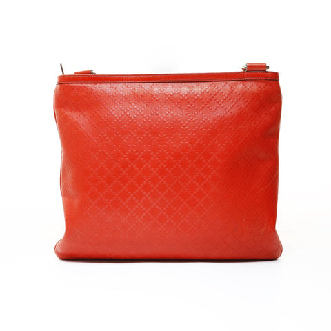 GUCCI Diamante PVC Shoulder Bag Orange WS28731