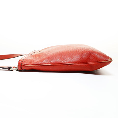 GUCCI Diamante PVC Shoulder Bag Orange WS28731