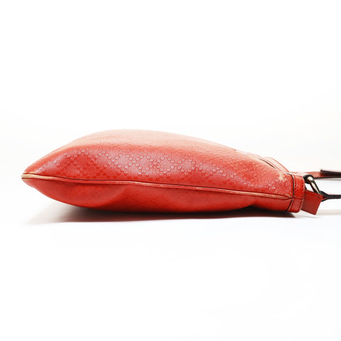 GUCCI Diamante PVC Shoulder Bag Orange WS28731
