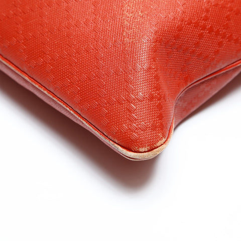 GUCCI Diamante PVC Shoulder Bag Orange WS28731
